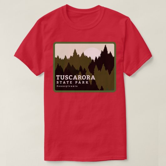 Tuscarora State Park Pennsylvania Forest Sunrise T-shirt (Design voorkant)