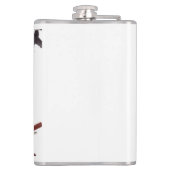 Tuschekunst mit Schnecke und Rotem Bambus Heupfles (Achterkant)