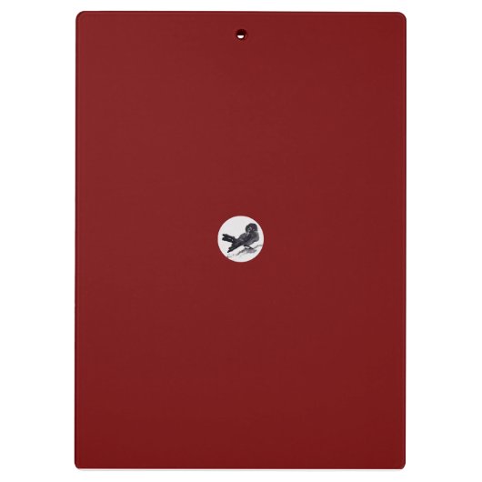 Tuschekunst mit Schnecke und Rotem Bambus Klembord (Achterkant)