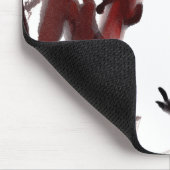 Tuschekunst mit Schnecke und Rotem Bambus Muismat (Hoek)