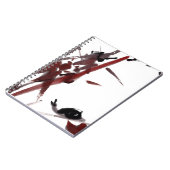 Tuschekunst mit Schnecke und Rotem Bambus Notitieboek (Linkerzijde)