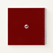 Tuschekunst mit Schnecke und Rotem Bambus Notitieboek (Achterkant)