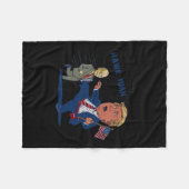 Tush Thing presidentskandidaat Parodie Trump Fleece Deken (Voorkant (Horizontaal))