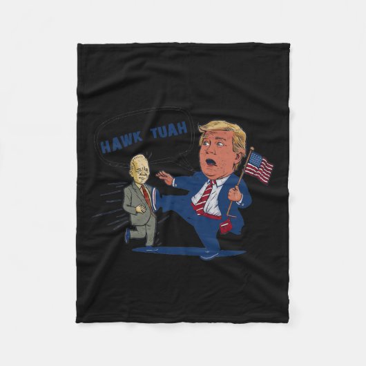 Tush Thing presidentskandidaat Parodie Trump Fleece Deken (Voorkant)
