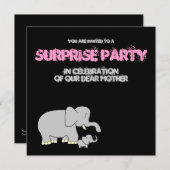 Tusk Love Best Mam. Uitnodiging voor een verrassin (Voorkant / Achterkant)