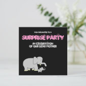 Tusk Love Best Mam. Uitnodiging voor een verrassin (Staand voorkant)