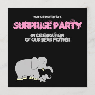 Tusk Love Best Mam. Uitnodiging voor een verrassin