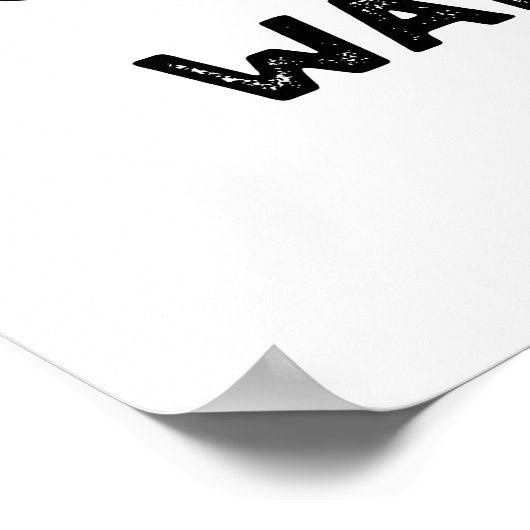 Tusk Tusk Een andere Walrus Pun Funny Animal Pun Poster (Hoek)