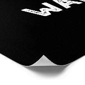 Tusk Tusk Een andere Walrus Pun Funny Pun Dark BG Poster (Hoek)