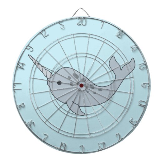 Tusked Narwhal Dartboard Dartbord (Voorkant)