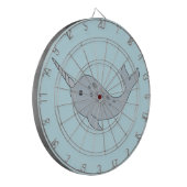 Tusked Narwhal Dartboard Dartbord (Voorkant Links)