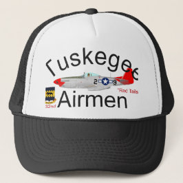 Tuskegee Airman P-51 Red Tails Mustang Trucker Pet