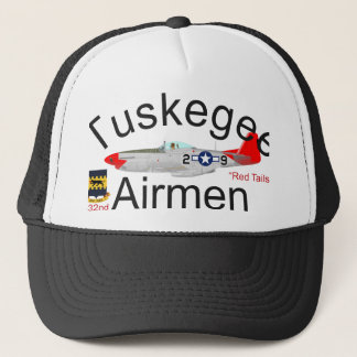 Tuskegee Airman P-51 Red Tails Mustang Trucker Pet