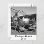 Tuskegee Airmen, 1945 Briefkaart (Voorkant / Achterkant)