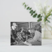 Tuskegee Airmen 332e piloten van de groep Vighter Briefkaart (Staand voorkant)