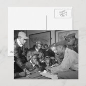 Tuskegee Airmen 332e piloten van de groep Vighter Briefkaart (Voorkant / Achterkant)
