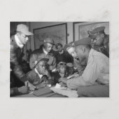 Tuskegee Airmen 332e piloten van de groep Vighter Briefkaart (Voorkant)