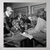 Tuskegee Airmen 332e piloten van de groep Vighter Poster (Voorkant)