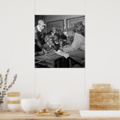 Tuskegee Airmen 332e piloten van de groep Vighter Poster (Keuken)