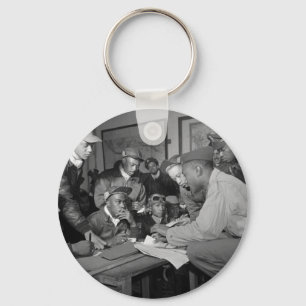 Tuskegee Airmen 332e piloten van de groep Vighter Sleutelhanger