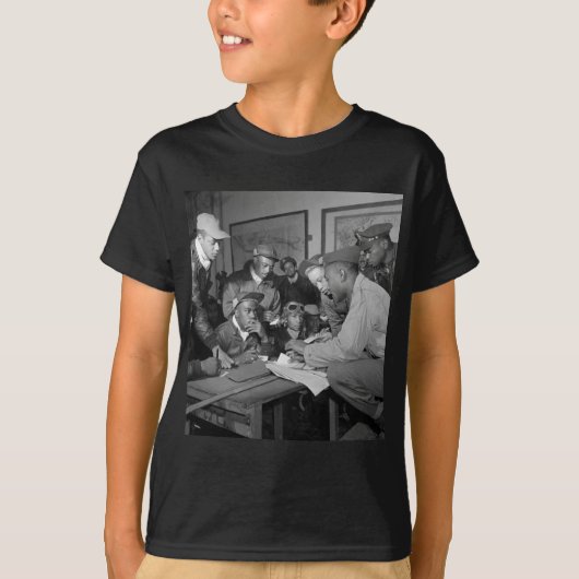 Tuskegee Airmen 332e piloten van de groep Vighter T-shirt (Voorkant)