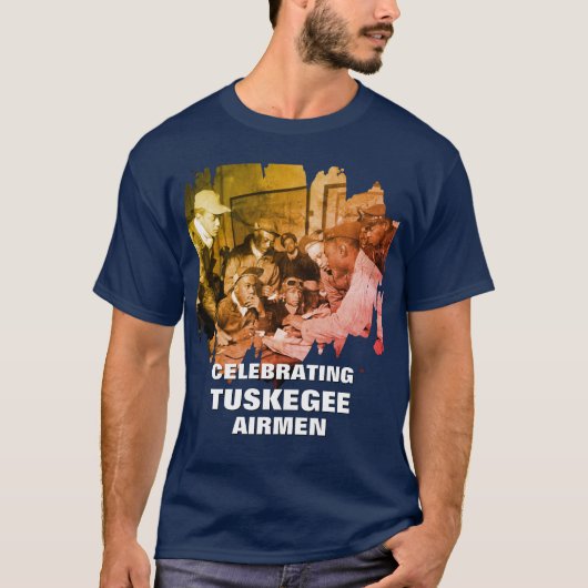 TUSKEGEE AIRMEN Afro-Amerikaanse helden T-shirt (Voorkant)