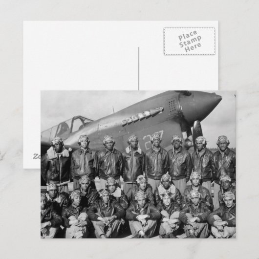 tuskegee airmen briefkaart (Voorkant / Achterkant)