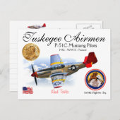 Tuskegee Airmen Briefkaart (Voorkant / Achterkant)