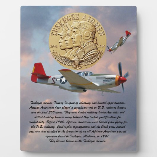 Tuskegee Airmen Coin Fotoplaat (Voorkant)