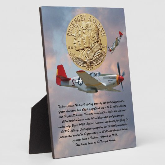 Tuskegee Airmen Coin Fotoplaat (Zijkant)