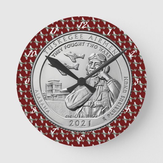 Tuskegee Airmen COIN Ronde Klok (Voorkant)