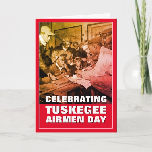 TUSKEGEE AIRMEN Dag vieren Kaart (Voorkant)
