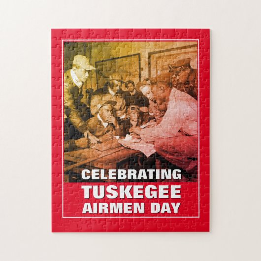 TUSKEGEE AIRMEN DAG Vieren Legpuzzel (Verticaal)