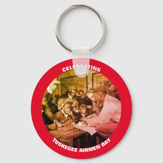 TUSKEGEE AIRMEN DAG vieren Sleutelhanger (Voorkant)