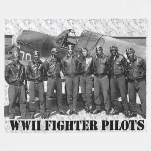TUSKEGEE AIRMEN (DE RODE STAART) FLEECE DEKEN (Voorkant (Horizontaal))