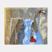 TUSKEGEE Airmen die uit het AFBEELDING vliegen Fleece Deken (Voorkant (Horizontaal))