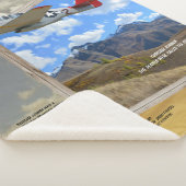 TUSKEGEE Airmen die uit het AFBEELDING vliegen Sherpa Deken (3/4)