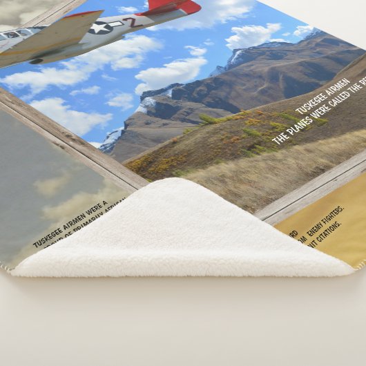 TUSKEGEE Airmen die uit het AFBEELDING vliegen Sherpa Deken (3/4)