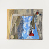 TUSKEGEE Airmen die uit het AFBEELDING vliegen Wandkleed (Voorkant (horizontaal))