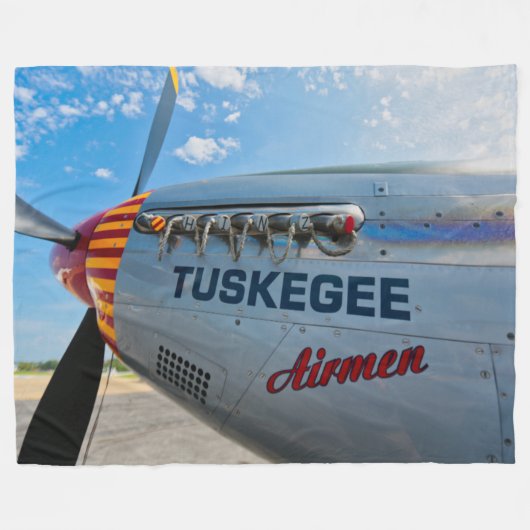 TUSKEGEE AIRMEN FLEECE DEKEN (Voorkant (Horizontaal))