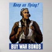 Tuskegee Airmen - Houd ons vliegen - WW2 Poster (Voorkant)