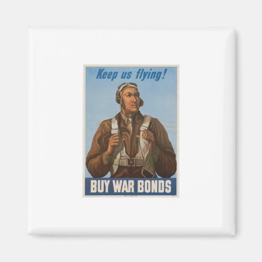 Tuskegee Airmen houden ons vliegnet Magneet (Voorkant)