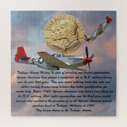 TUSKEGEE AIRMEN MIN LEGPUZZEL (Verticaal)