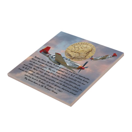 TUSKEGEE AIRMEN MIN TEGELTJE (Zijkant)