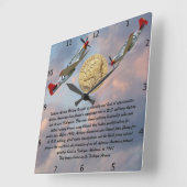 TUSKEGEE AIRMEN MIN VIERKANTE KLOK (Hoek)