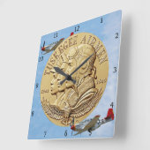 TUSKEGEE AIRMEN MIN VIERKANTE KLOK (Hoek)