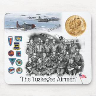 TUSKEGEE AIRMEN - P-51 'MUSTANG' RED TAILS MUISMAT