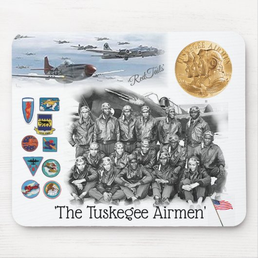 TUSKEGEE AIRMEN - P-51 'MUSTANG' RED TAILS MUISMAT (Voorkant)