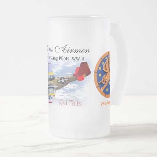 Tuskegee Airmen - P-51C-piloten Matglas Bierpul (Voorkant rechts)