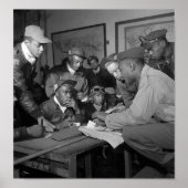 Tuskegee Airmen Planning Session - Italië - 1945 Poster (Voorkant)